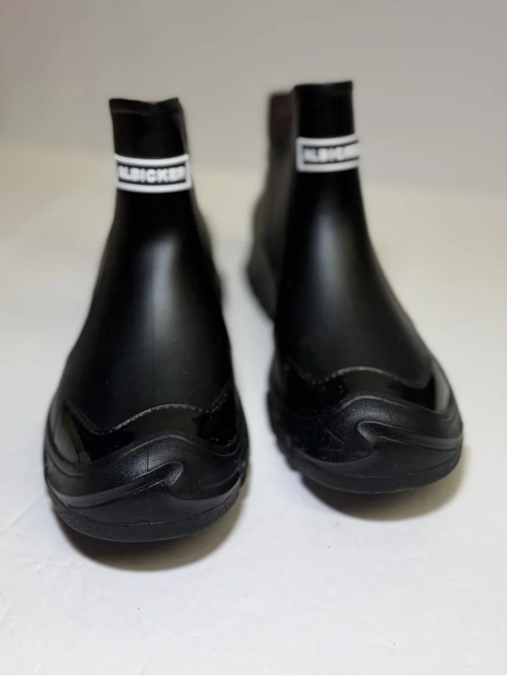 ALBICKER‎ Black Chelsea Rain Boots size US 9.5EU 40